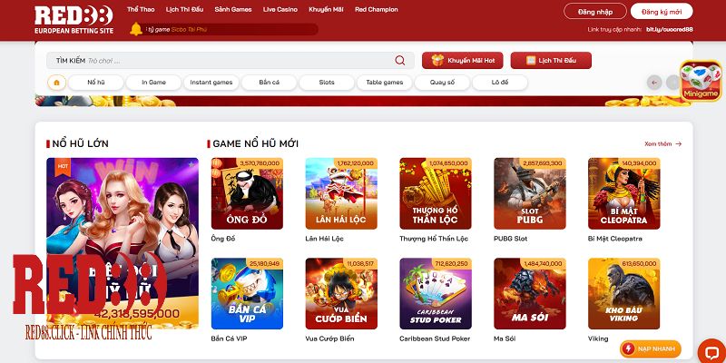 Hướng dẫn các bước đăng ký Red88 tham gia cược