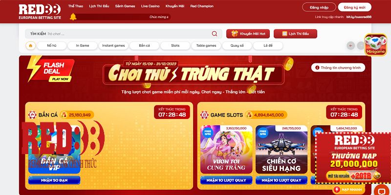 Khuyến mãi RED88 cực hot sau khi đăng ký 