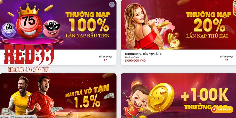 Link tham gia nhận khuyến mãi RED88